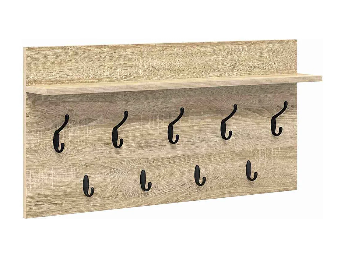 Wandgarderobe mit Ablage Sonoma Eiche 80 x 40 x 12 cm