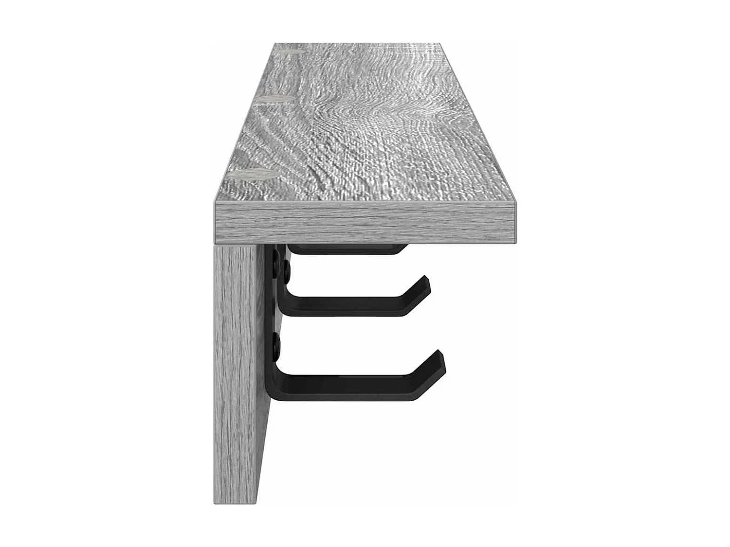 Porte-manteau mural Sonoma gris 60 x 10.5 x 10.5 cm