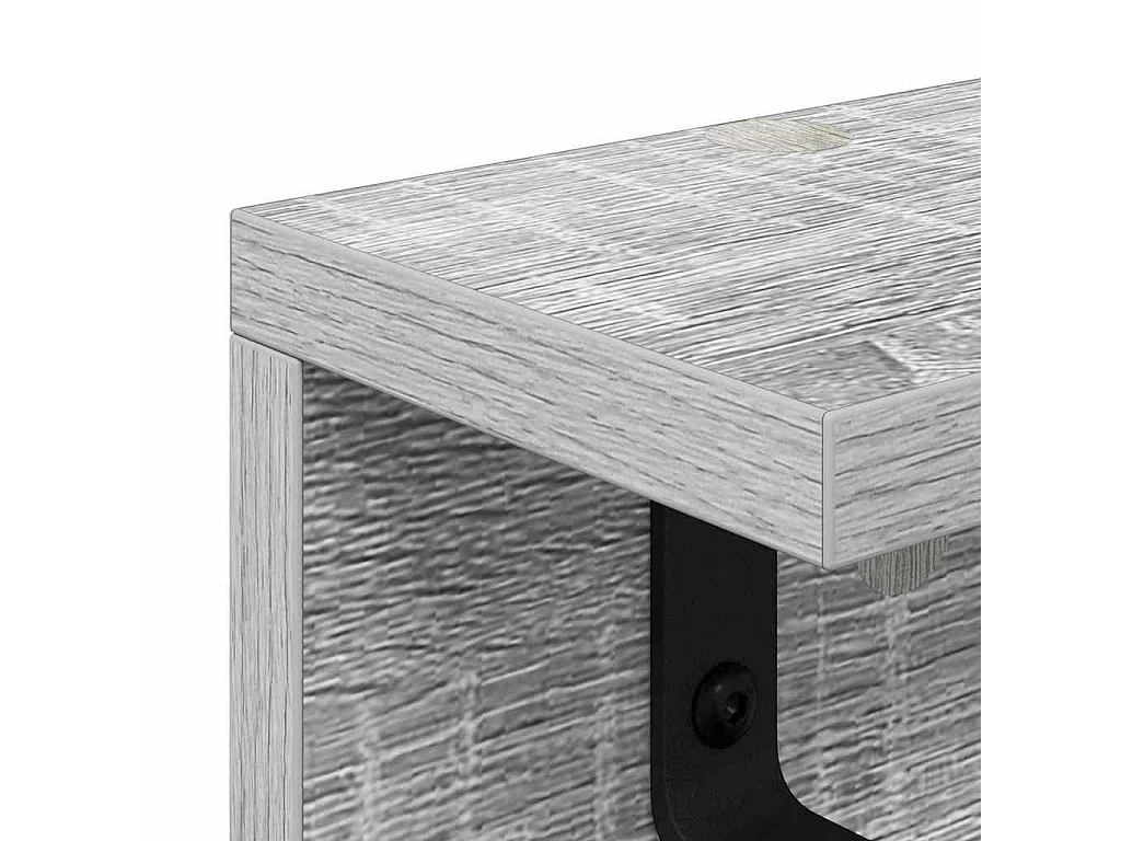 Porte-manteau mural Sonoma gris 60 x 10.5 x 10.5 cm