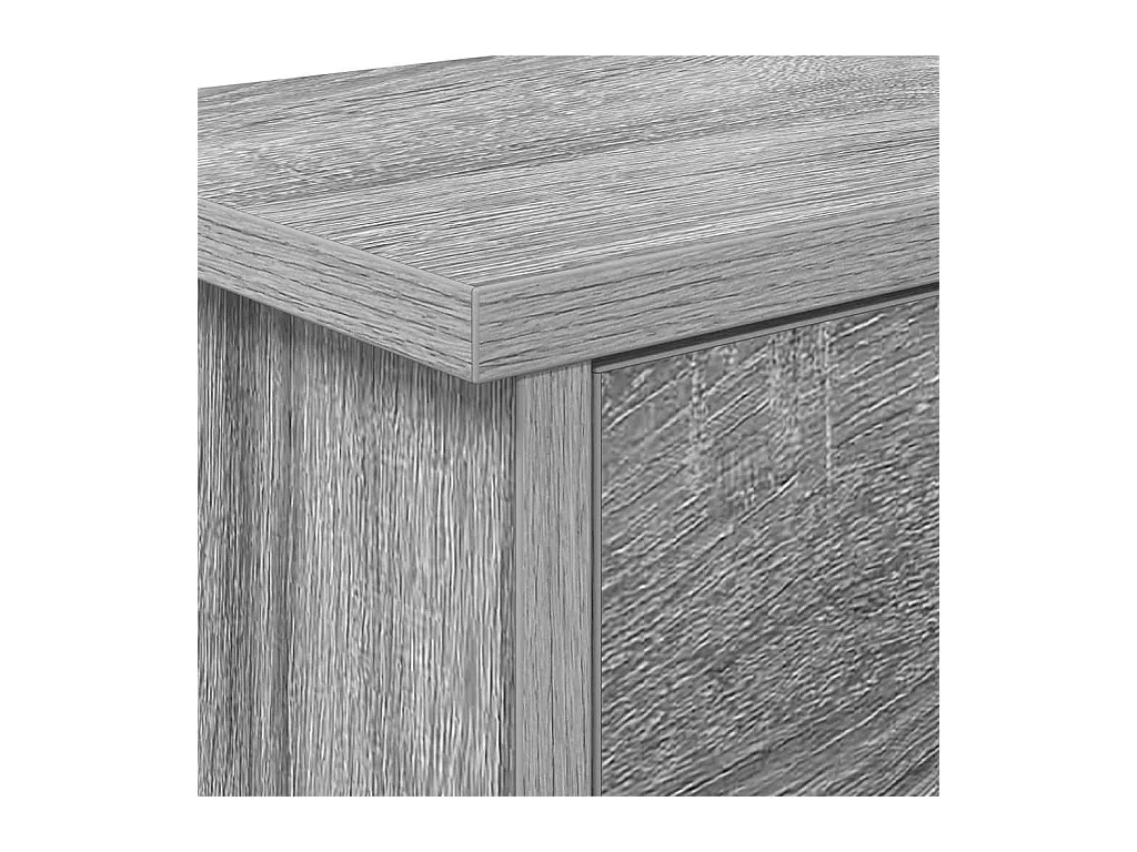 Appendiabiti da parete Sonoma con ripiano, grigio, 80 x 20 x 30 cm