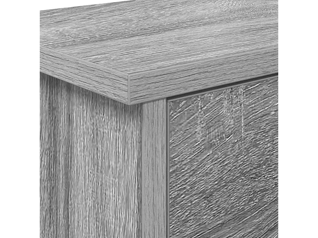 Appendiabiti da parete Sonoma con ripiano, grigio, 80 x 20 x 30 cm