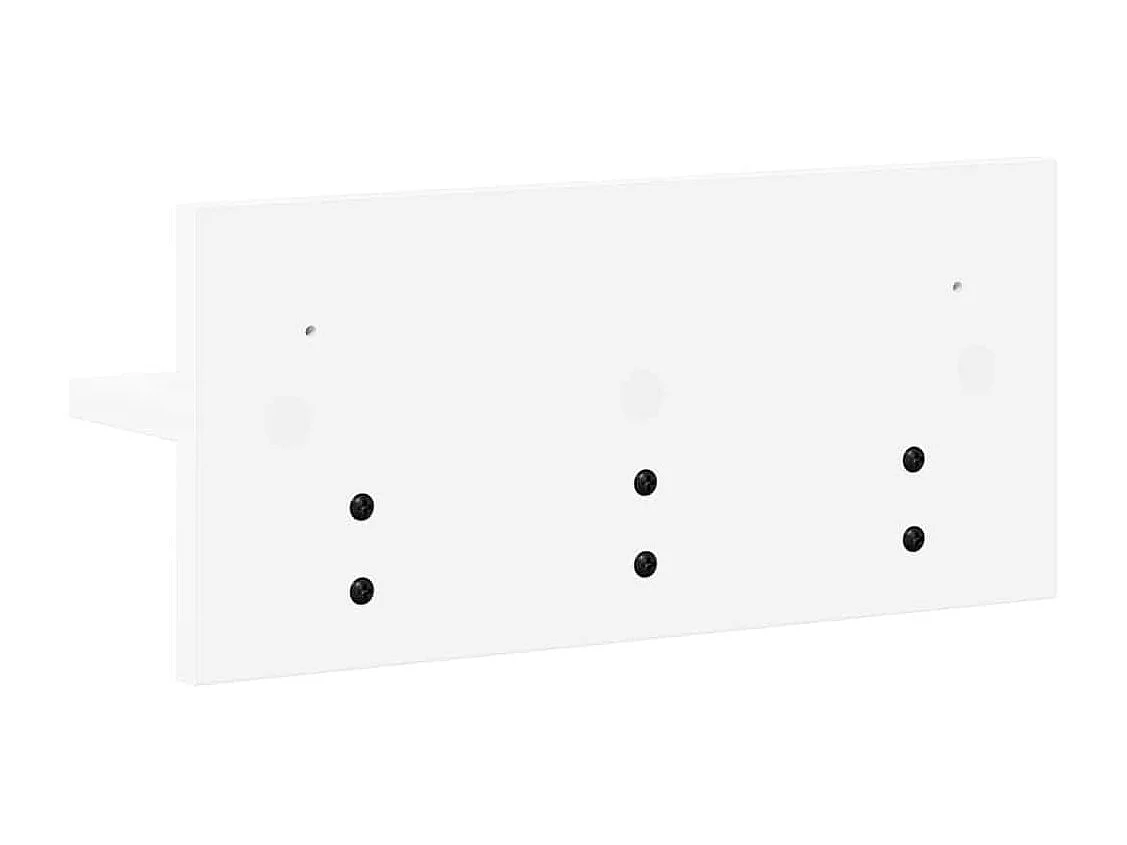 Perchero de pared Blanco 40 x 10,5 x 18 cm Madera de ingeniería