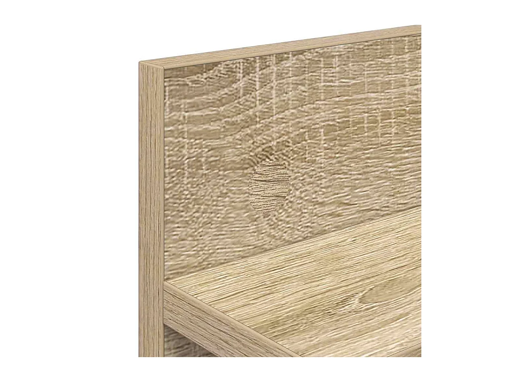 Appendiabiti da parete con ripiano in rovere Sonoma 60 x 10,5 x 18 cm