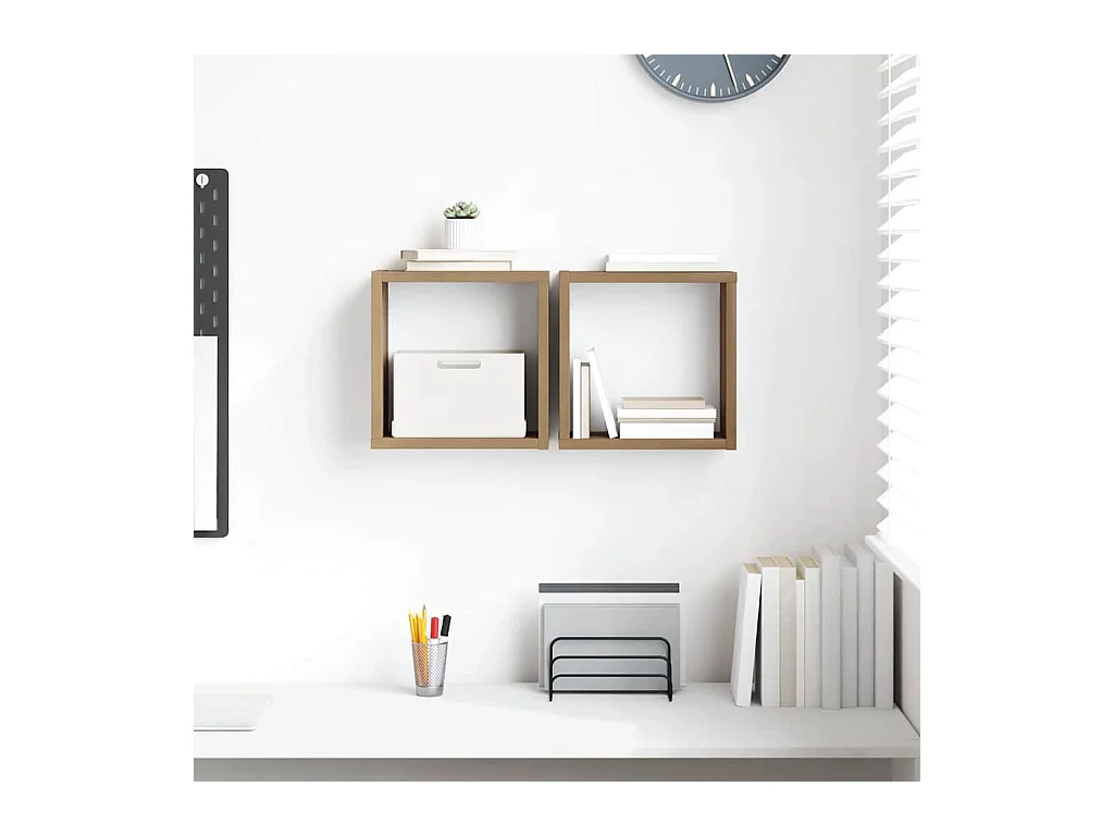 Étagères murales 2 pcs chêne artisanal 26 x 15 x 26 cm