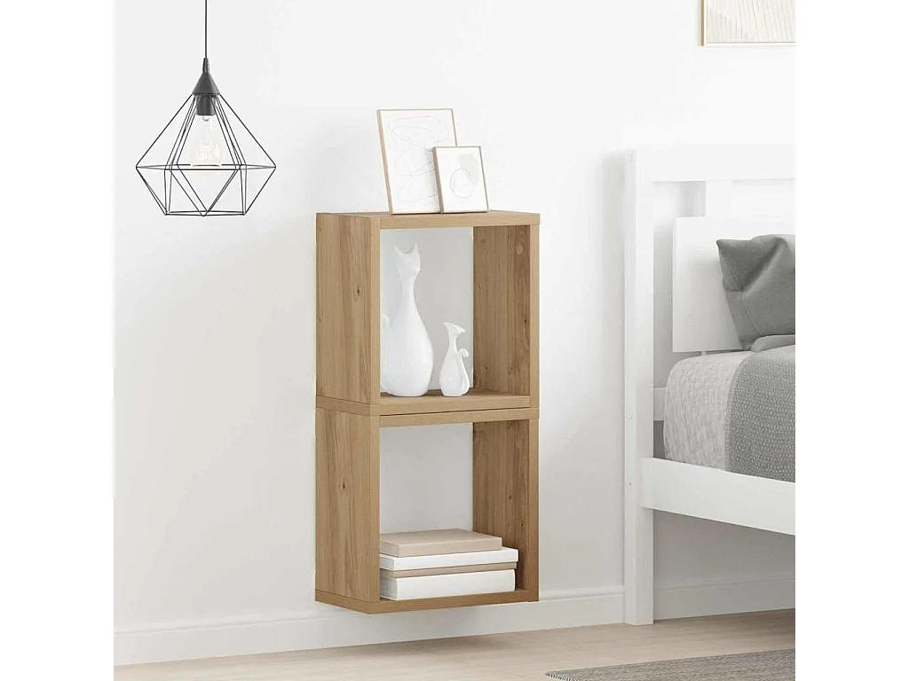 Étagères murales 2 pcs chêne artisanal 26 x 15 x 26 cm