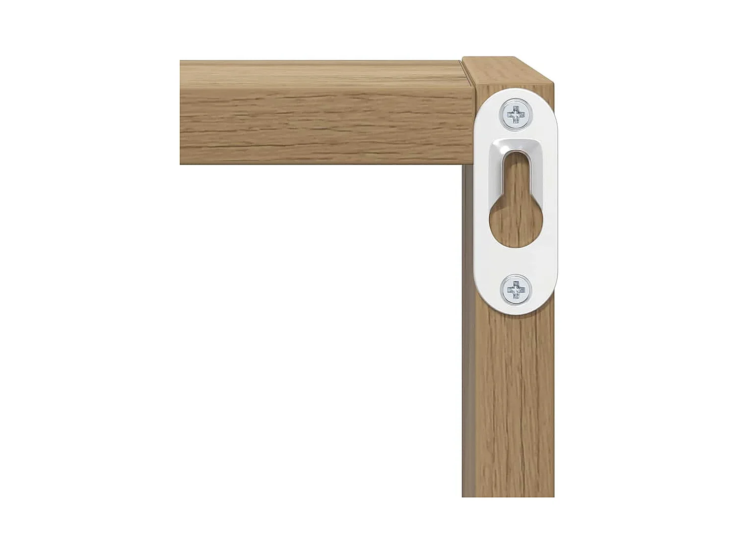 Wandregale 2 Stück handgefertigt Eiche 26 x 15 x 26 cm