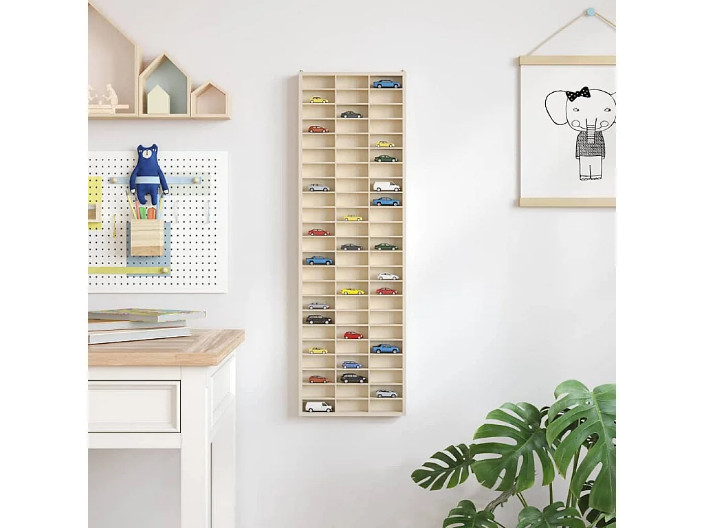 Étui d'affichage Marron 30 x 4,5 x 96 cm Bois d'ingénierie