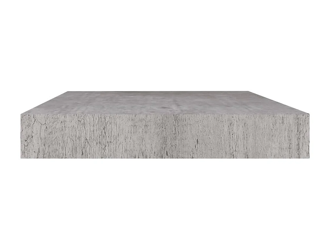 Estantería flotante de pared gris hormigón 50x23x3,8 cm MDF
