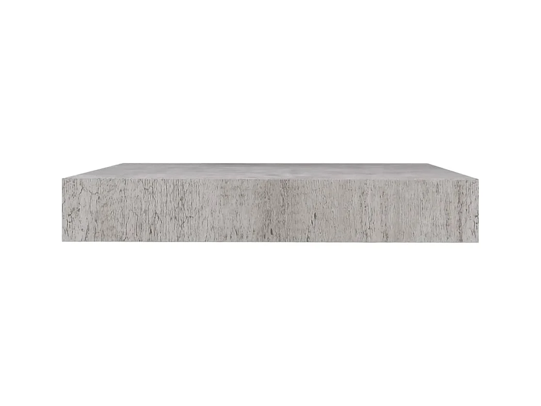 Étagère murale flottante gris béton 23x23,5x3,8 cm MDF