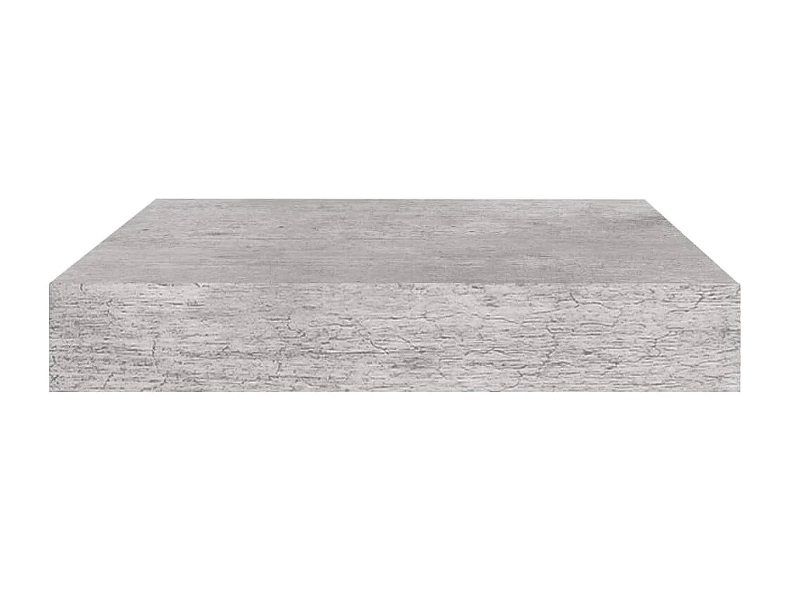 Étagère murale flottante gris béton 23x23,5x3,8 cm MDF