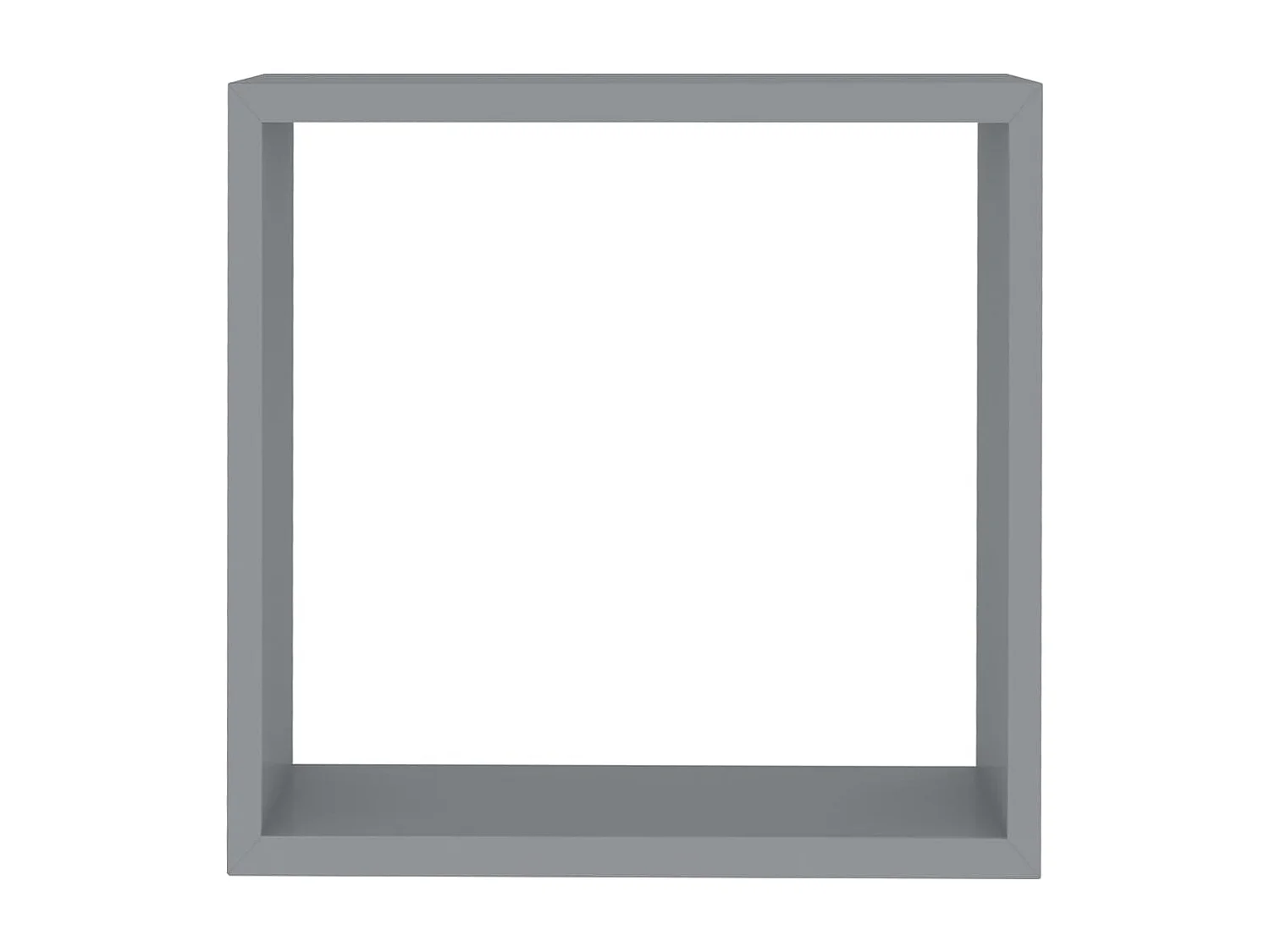 Mensole da parete a cubo 3 pezzi in MDF grigio