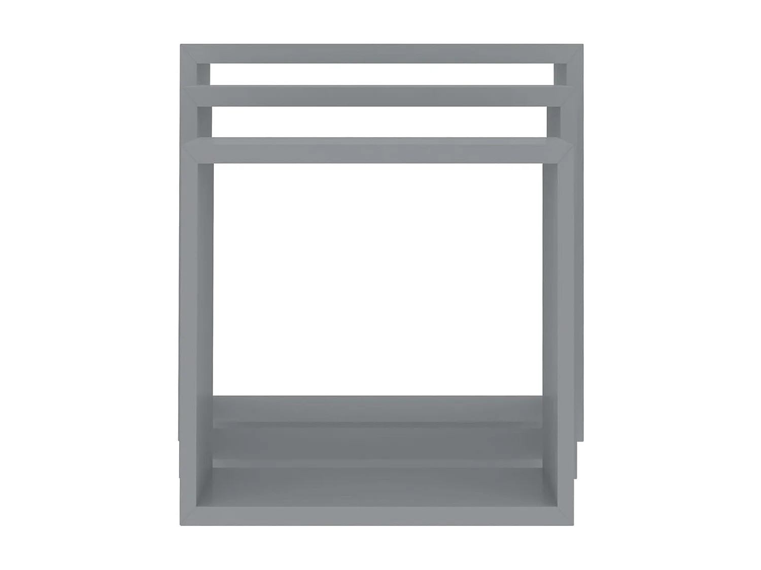 Étagères murales sous forme de cube 3 pcs Gris MDF