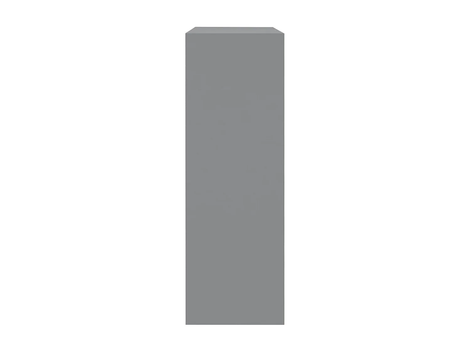 Étagères murales sous forme de cube 3 pcs Gris MDF