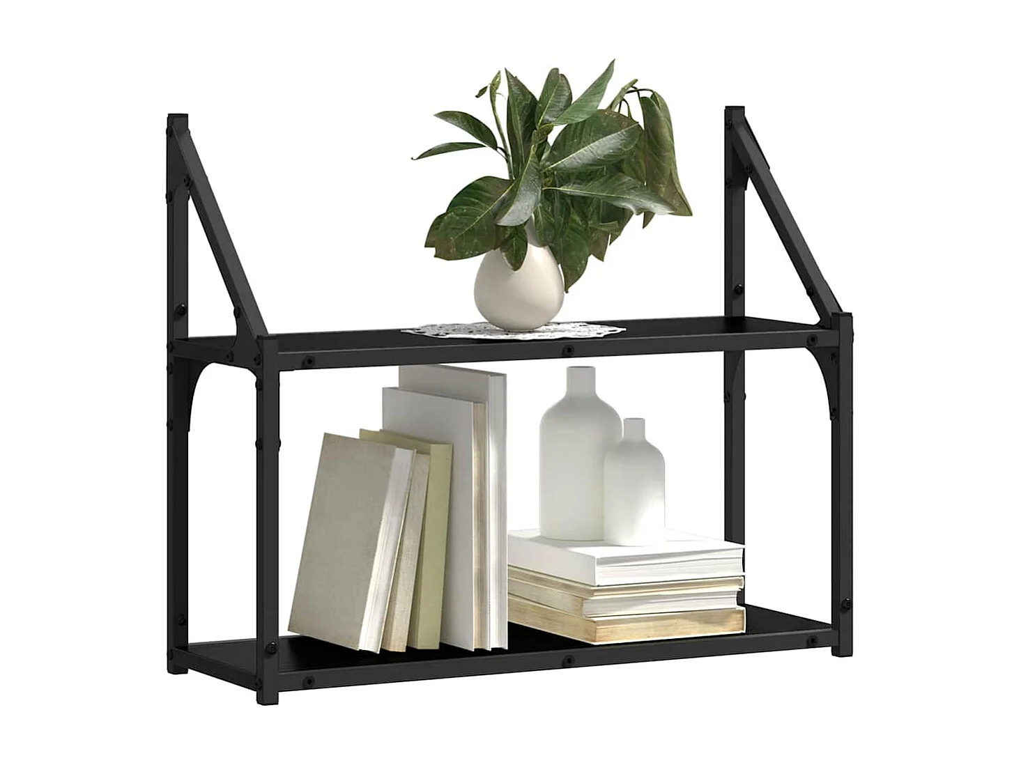 Étagère Murale Chêne noir 60 x 21 x 51 cm Bois d'ingénierie