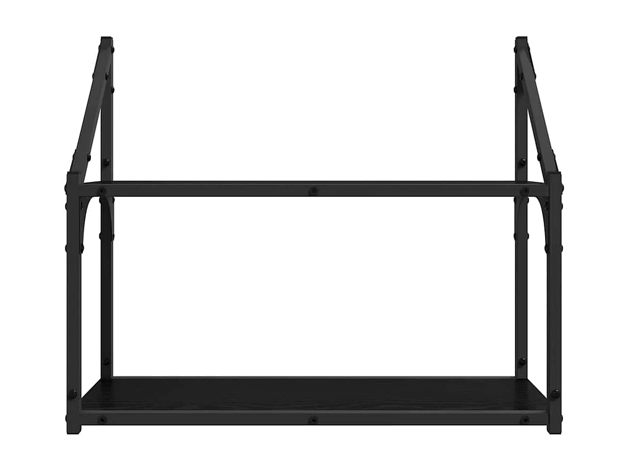 Étagère Murale Chêne noir 60 x 21 x 51 cm Bois d'ingénierie