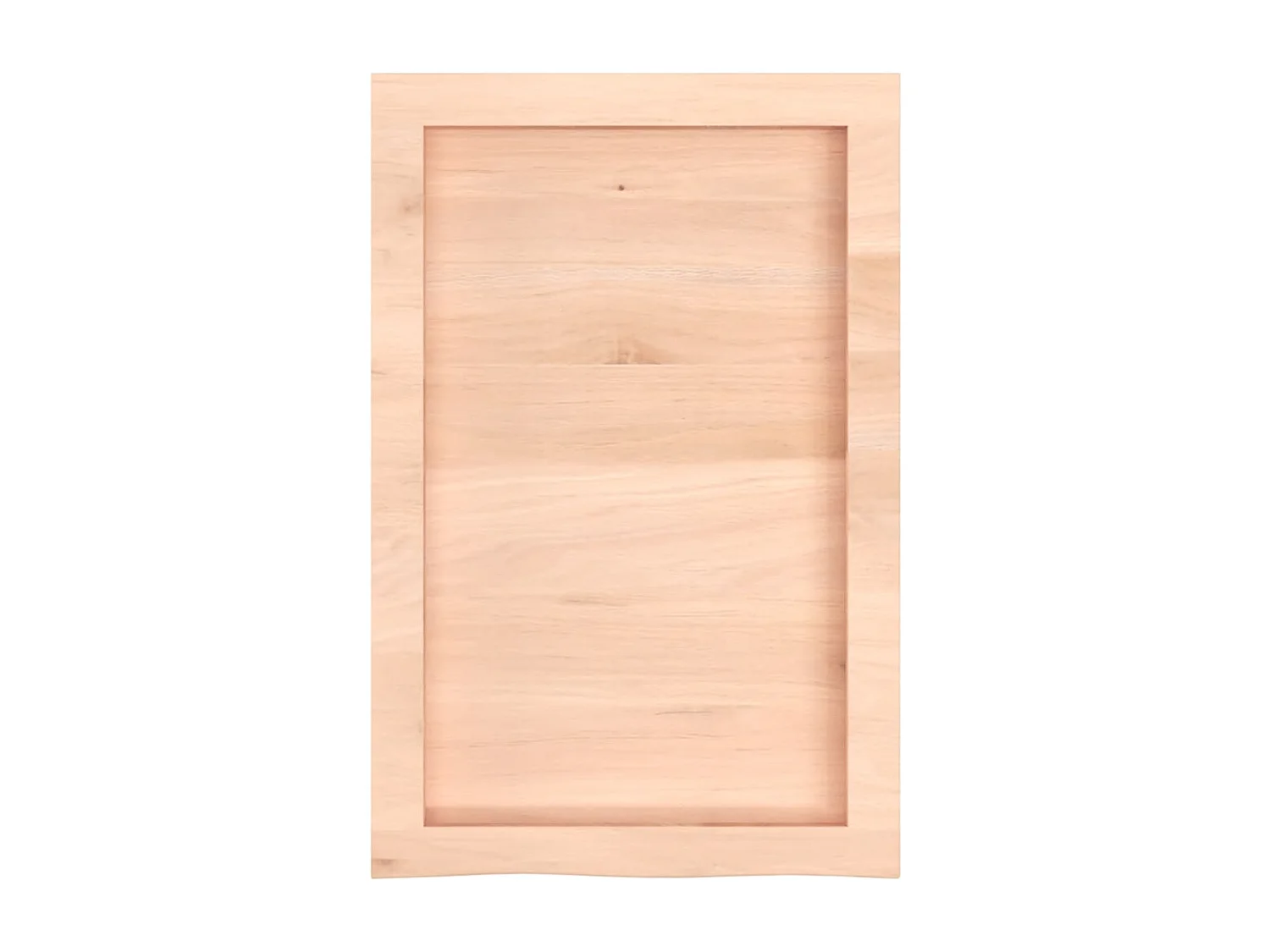 Estante de pared 40x60x(2-4) cm madera maciza de roble sin tratar