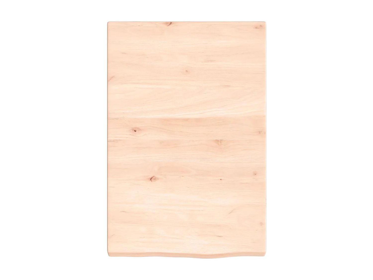 Wandplank 40x60x(2-4) cm massief onbehandeld eikenhout