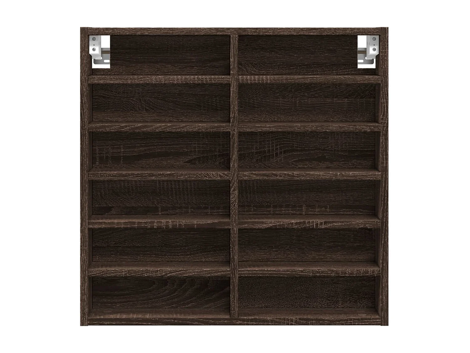 Armoire à vitrine chêne marron 60x8,5x58 cm bois d'ingénierie