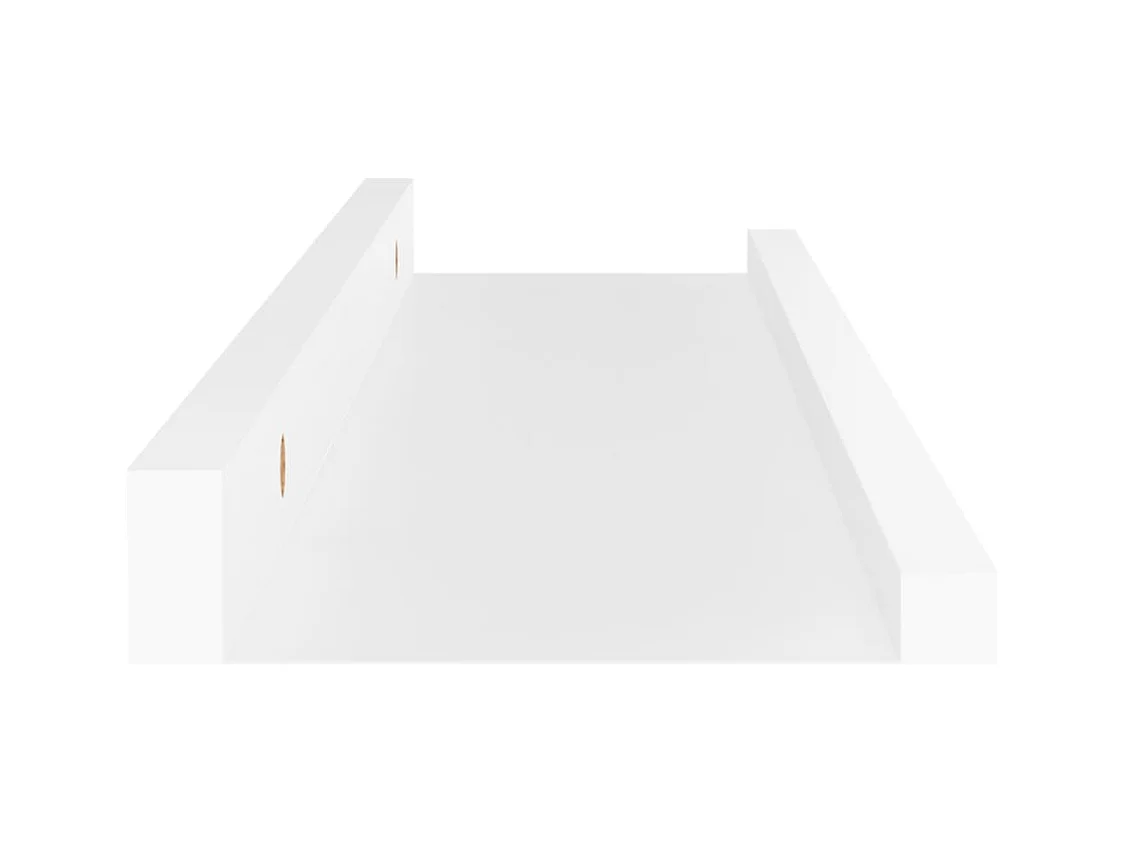 Mensole da parete 4 pezzi Bianco 40x9x3 cm