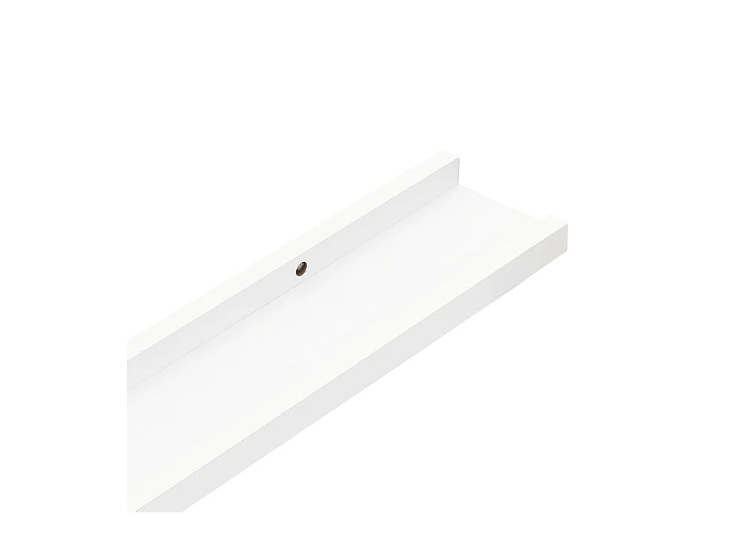 Mensole da parete 4 pezzi Bianco 40x9x3 cm
