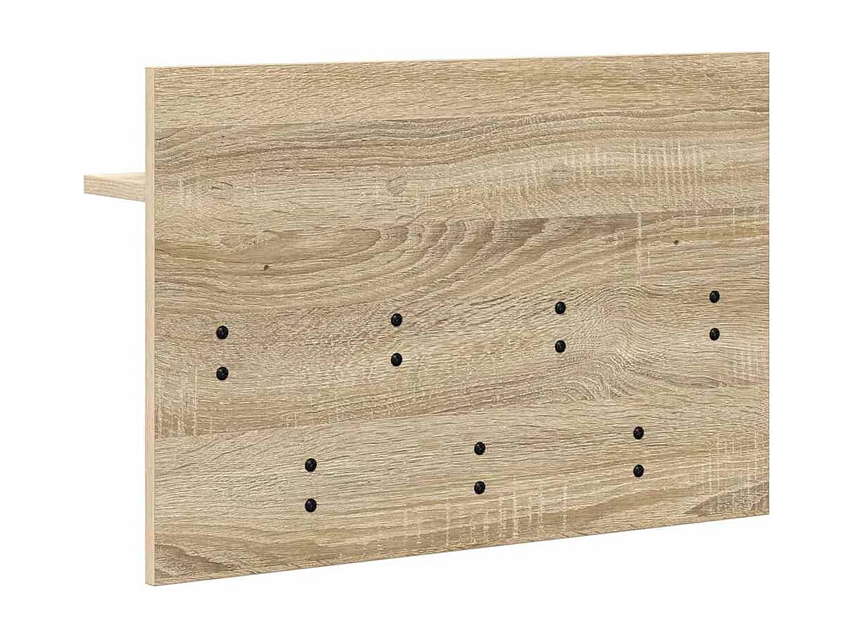 Perchero de pared con estante roble Sonoma 60 x 40 x 12 cm