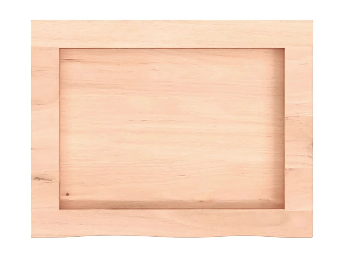 Estante de pared 40x30x(2-6) cm madera maciza de roble sin tratar