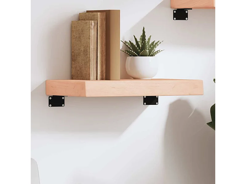 Étagère murale 40x30x(2-6) cm bois de chêne massif non traité