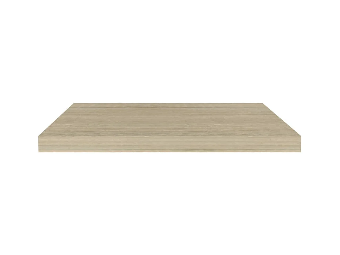 Estantes de pared flotantes 4 piezas roble 60x23,5x3,8 cm MDF