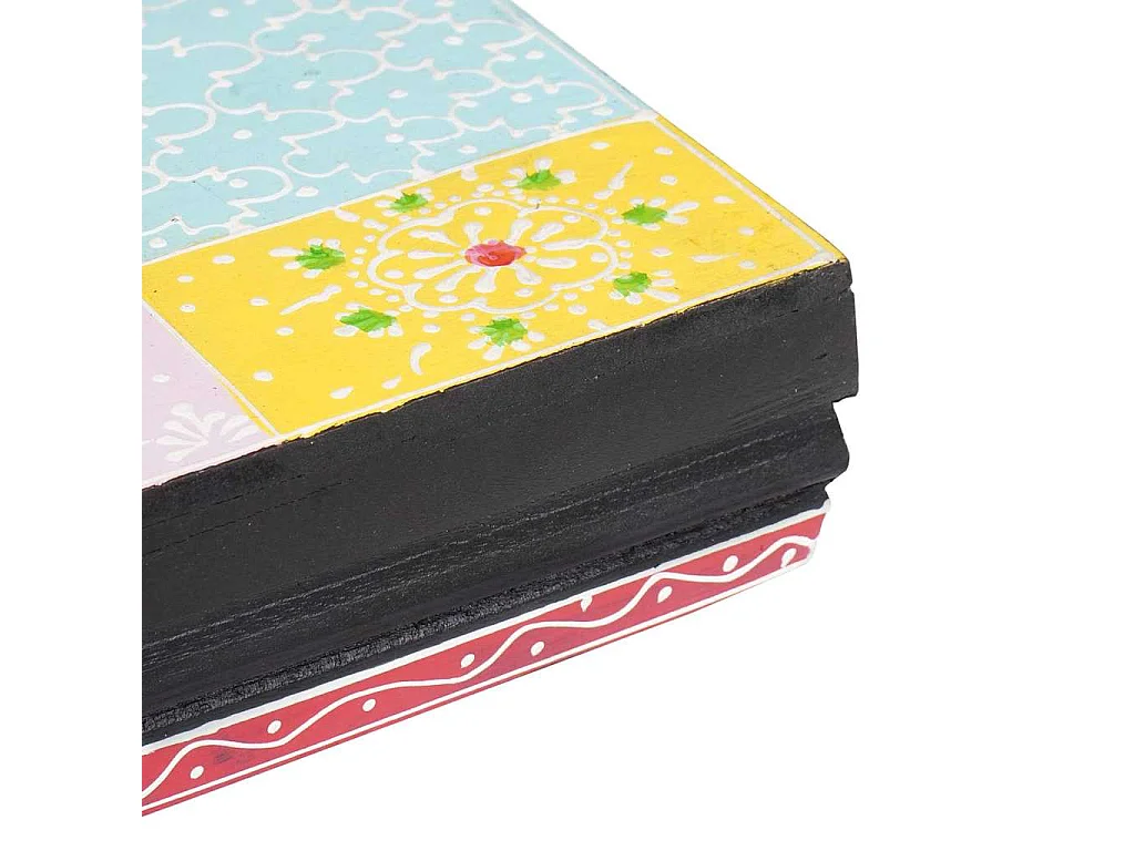 Étagères Murales avec étagère 2 pcs Multicolore 60 x 20 x 6 cm