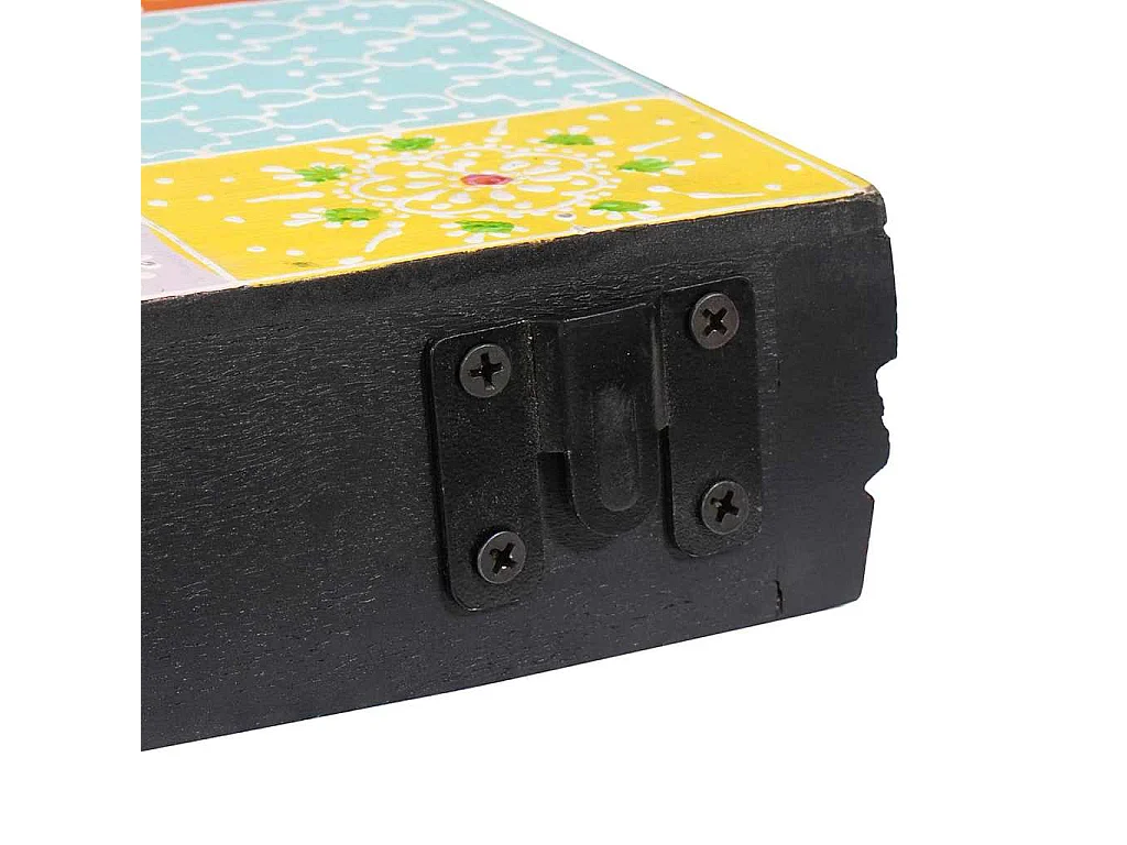 Étagères Murales avec étagère 2 pcs Multicolore 60 x 20 x 6 cm