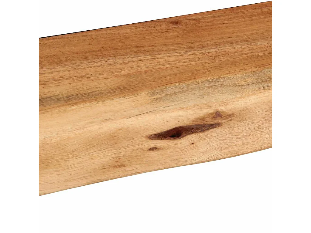 Estantes de pared 2 uds 80x20x3,5 cm madera maciza de acacia