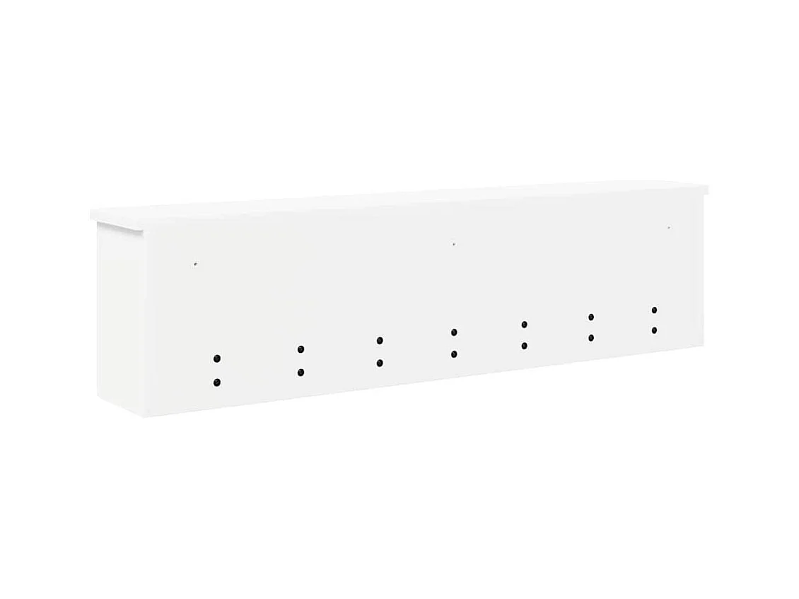 Perchero de pared Blanco 100 x 16 x 26 cm Madera de ingeniería