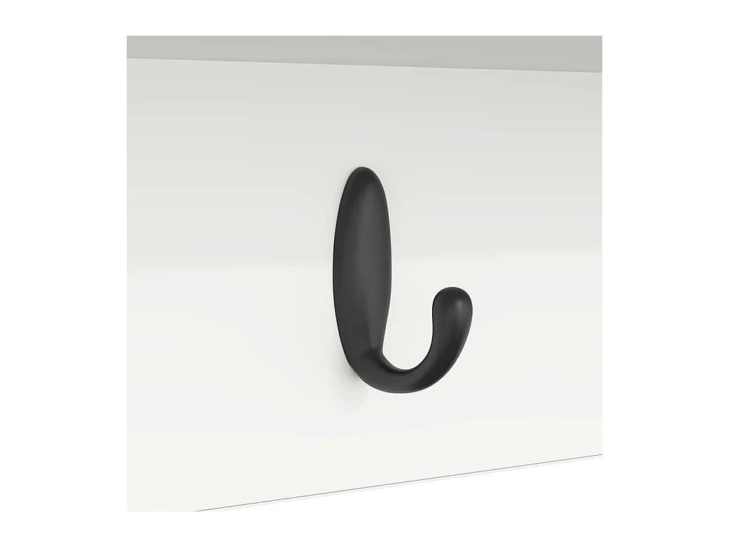 Perchero de pared Blanco 100 x 16 x 26 cm Madera de ingeniería