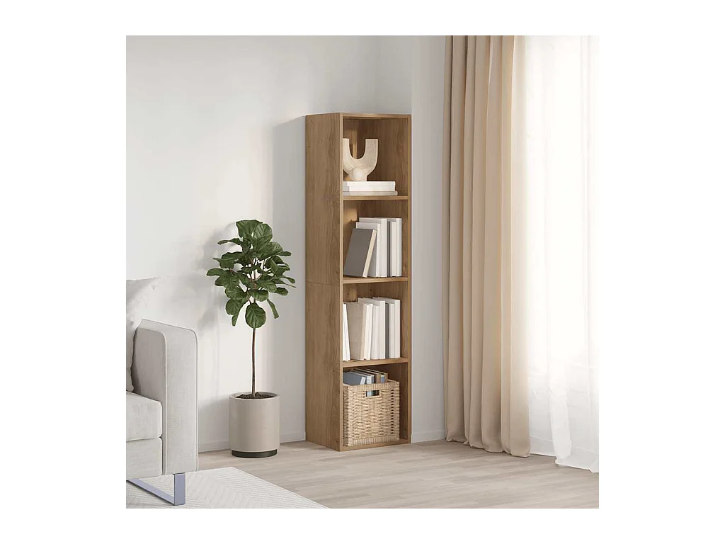 Librería/Mueble de TV de roble hecho a mano 36x30x143 cm