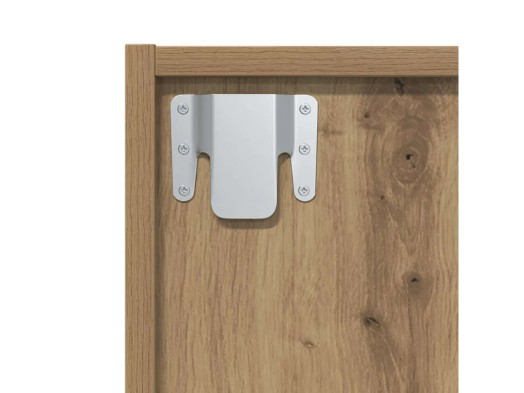 Bibliothèque/Meuble TV chêne artisanal 36x30x143 cm