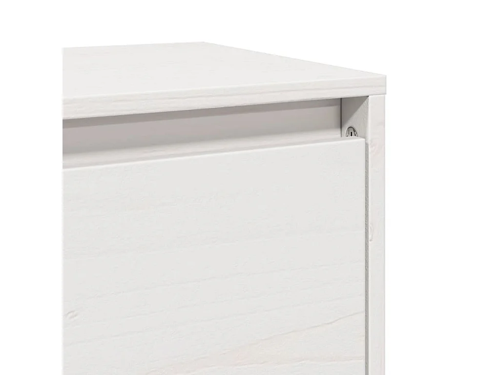 Armario de pared Blanco 100x30x35 cm Madera maciza de pino