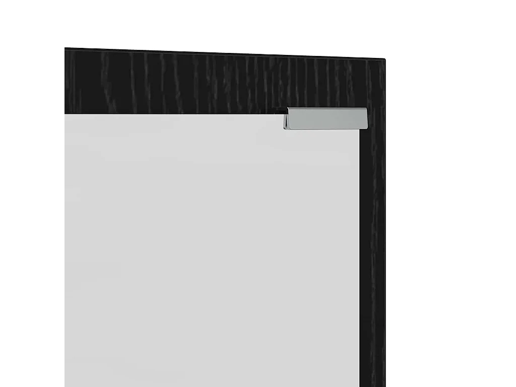 Appendiabiti da parete Rovere Nero da parete 100 x 10 x 100 cm