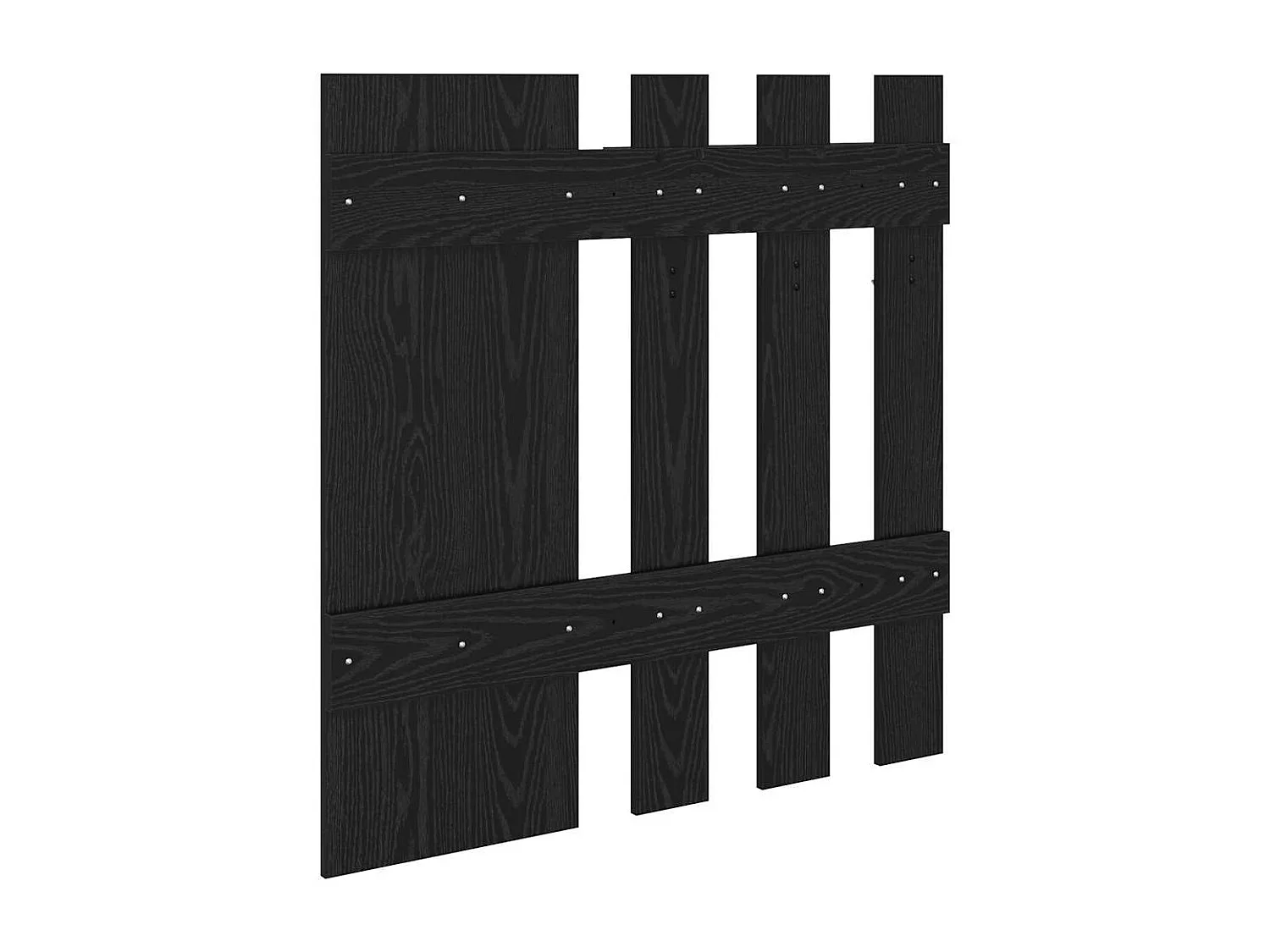 Appendiabiti da parete Rovere Nero da parete 100 x 10 x 100 cm