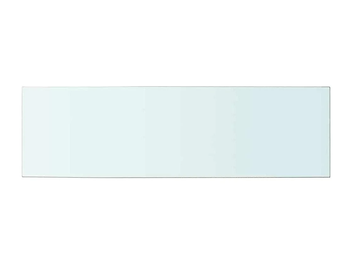 Panneaux d'étagère 2 pcs Verre Transparent 100 x 30 cm