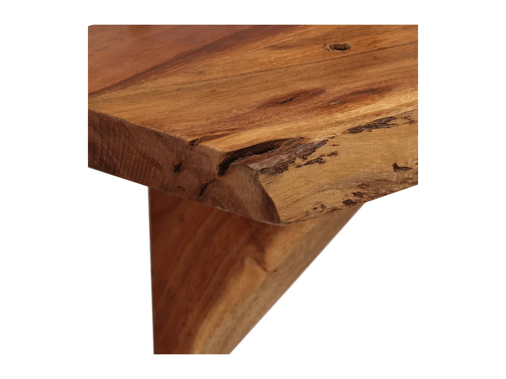 Étagères murales 2 pcs 110x20x18 cm bois massif d'acacia