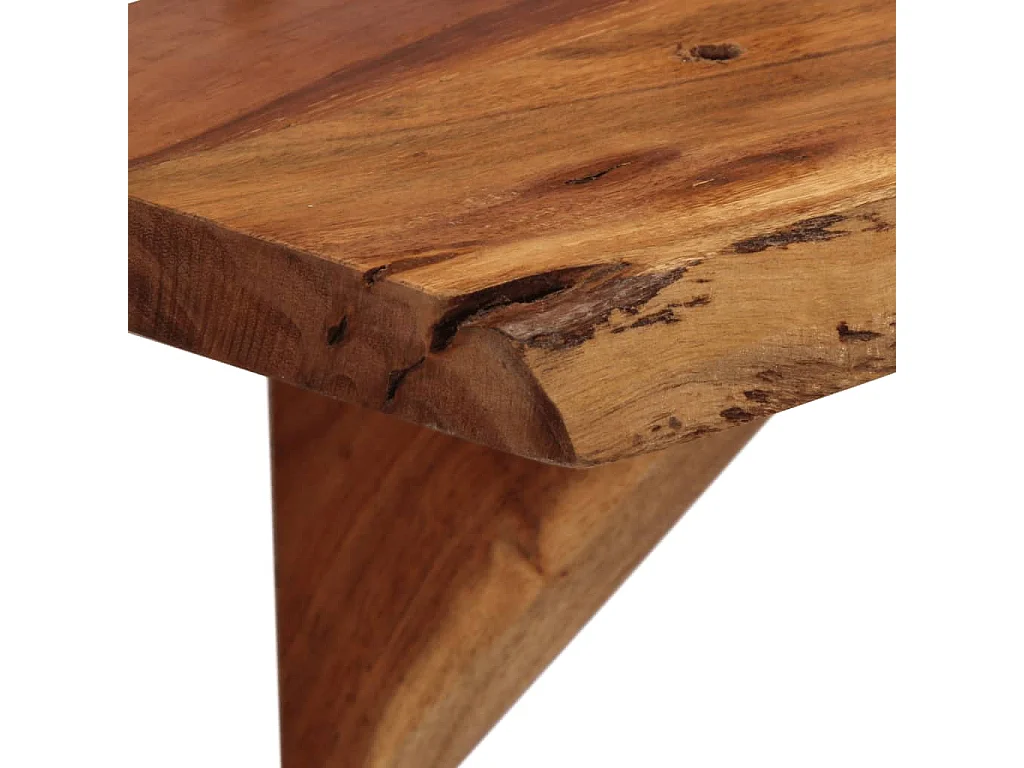 Étagères murales 2 pcs 110x20x18 cm bois massif d'acacia