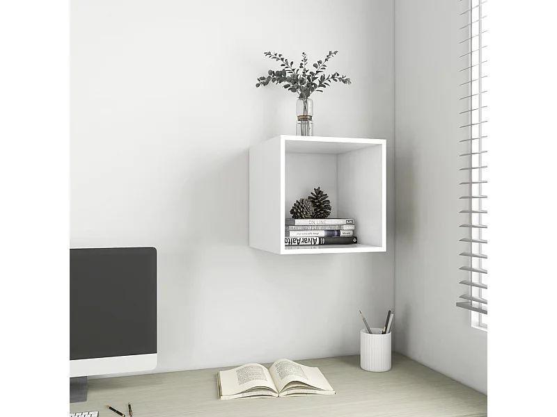 Wandkast Wit 37x37x37 cm Technisch hout