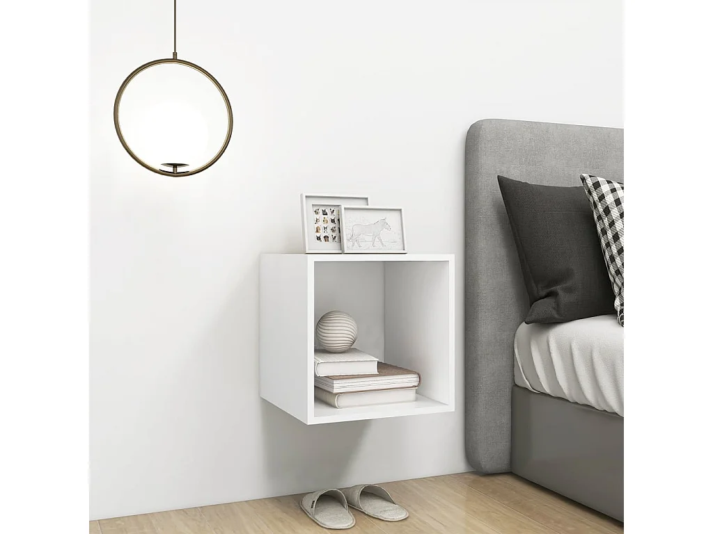 Wandkast Wit 37x37x37 cm Technisch hout