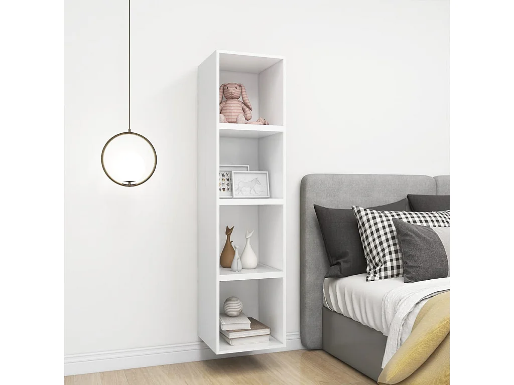 Wandkast Wit 37x37x37 cm Technisch hout