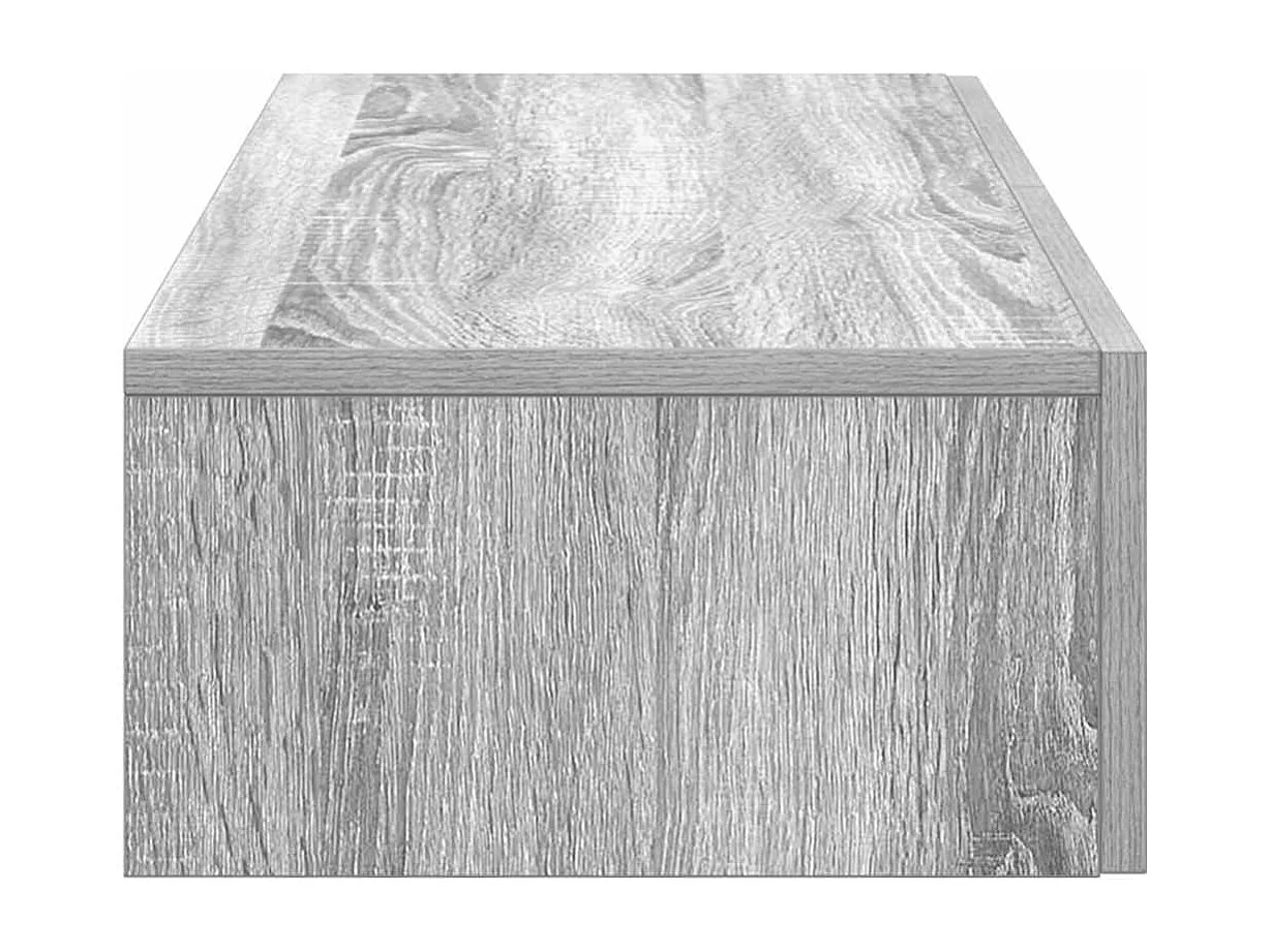 Étagère murale avec tiroirs sonoma gris bois d'ingénierie