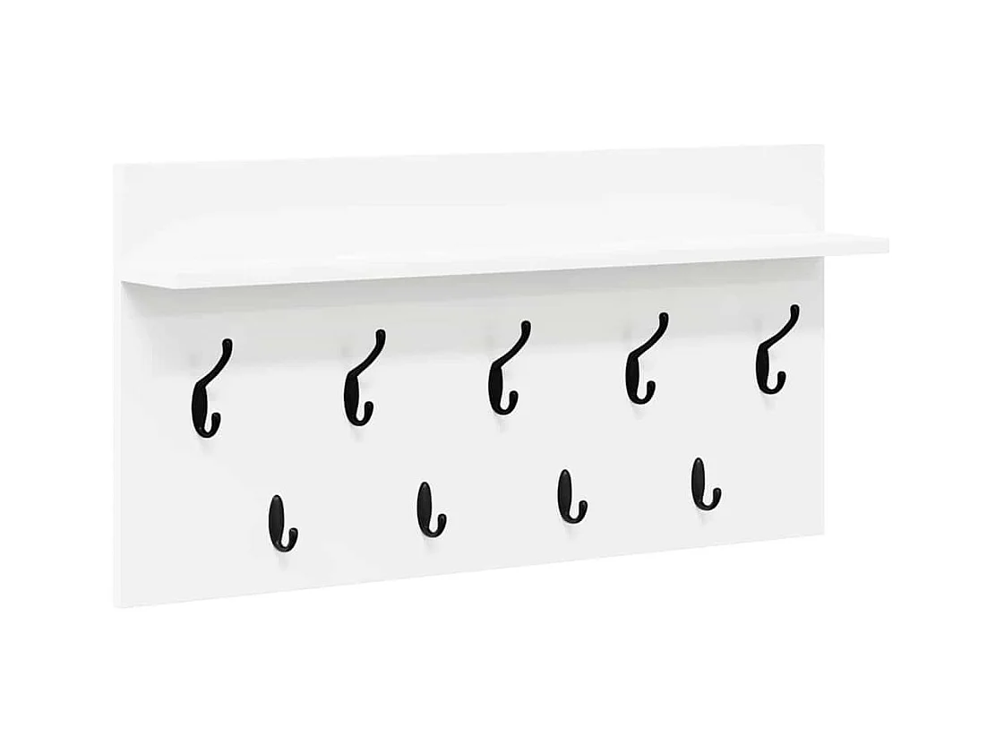 Appendiabiti da parete Bianco 80 x 40 x 12 cm Legno ingegnerizzato