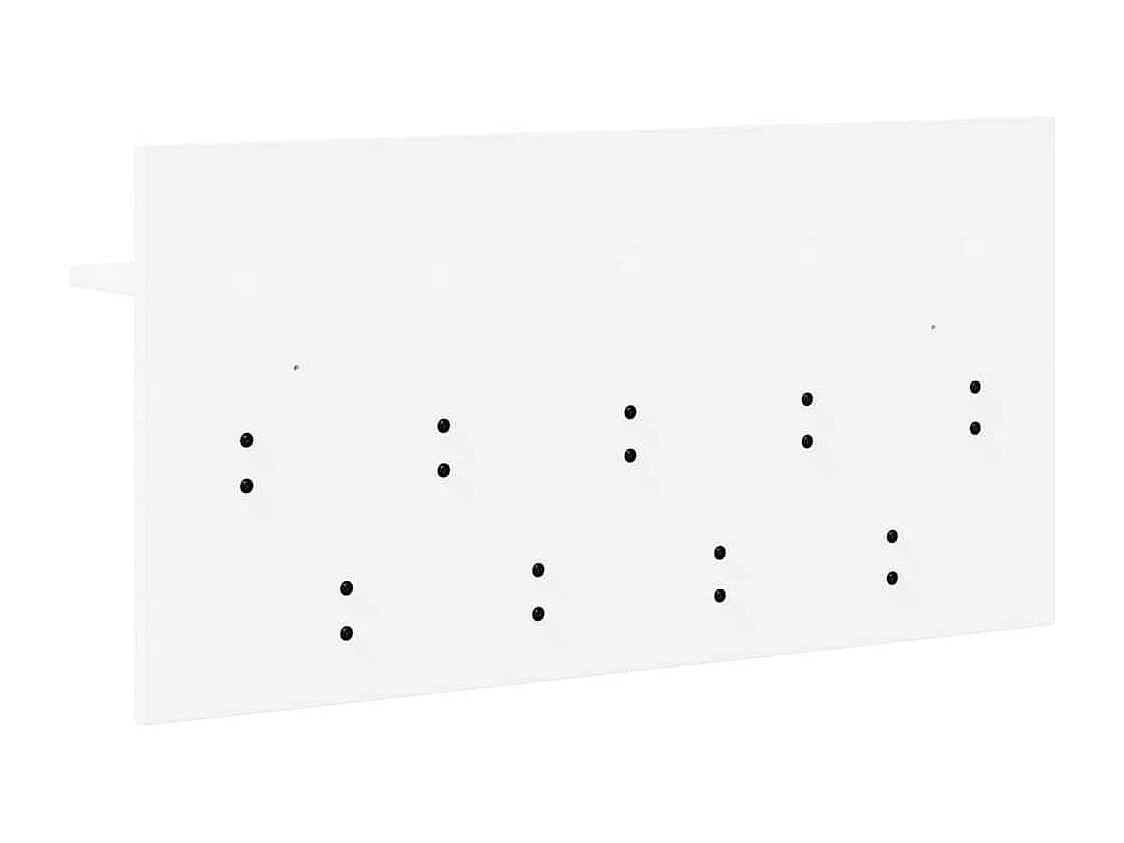 Perchero de pared Blanco 80 x 40 x 12 cm Madera de ingeniería