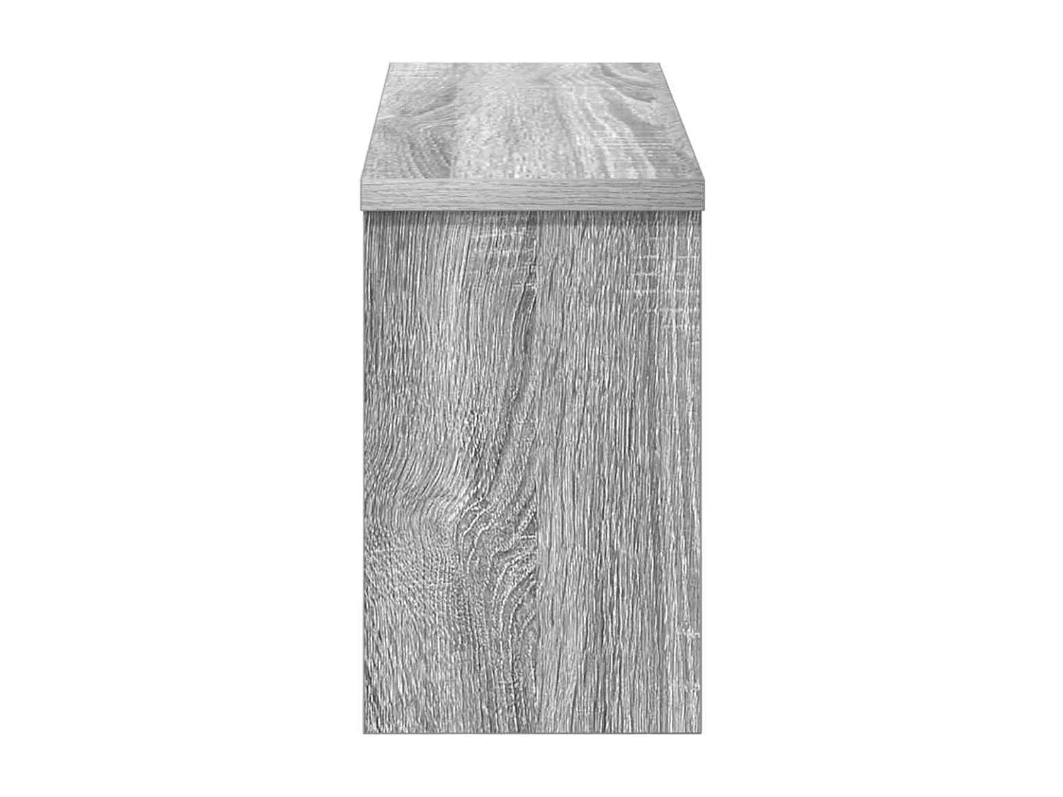 Appendiabiti da parete Sonoma con ripiano, grigio, 50 x 16 x 26 cm