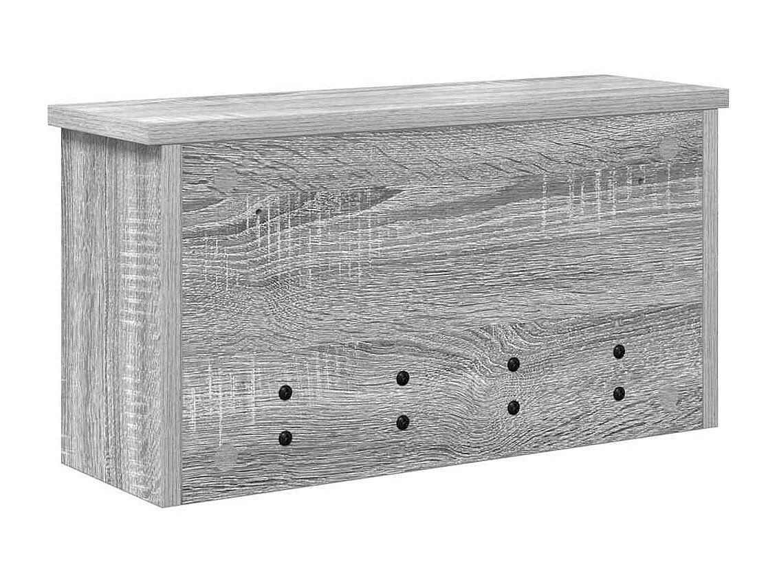 Porte-manteau mural avec étagère Sonoma gris 50 x 16 x 26 cm