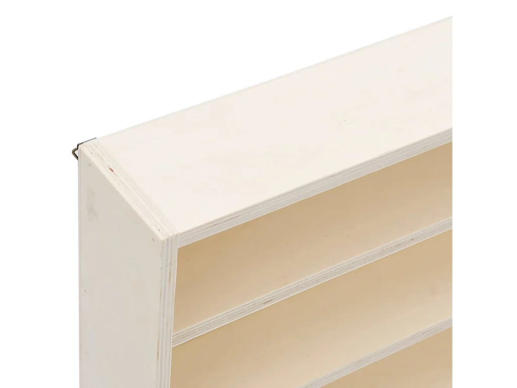 Houten collectie vitrine met 6 planken 100x8,5x55 cm